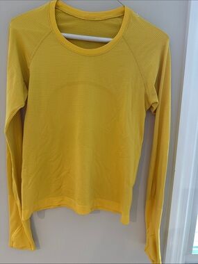 lululemon athletica Women's Long-Sleeve Crew in Bright Yellow